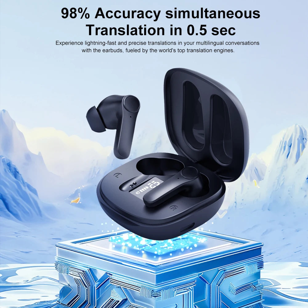 Auriculares Inalámbricos con Traductor de Idiomas Integrado