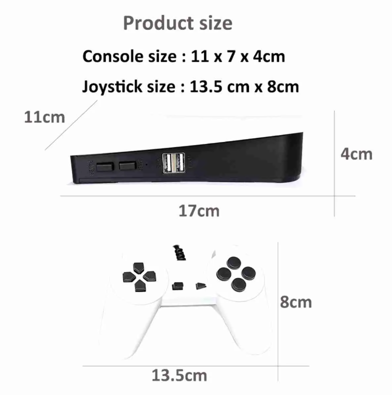 Game Stick Mini Consolas de Videojuegos Retro Portátiles 20.000 Juegos HD