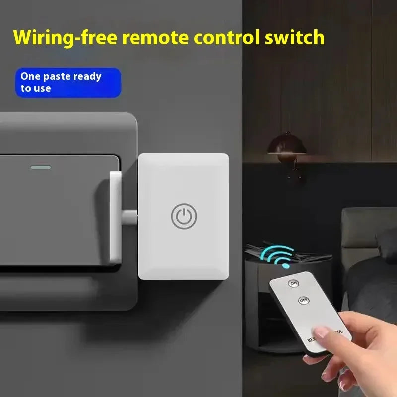 Interruptor Automático Inalámbrico Inteligente – Control Remoto y USB Recargable