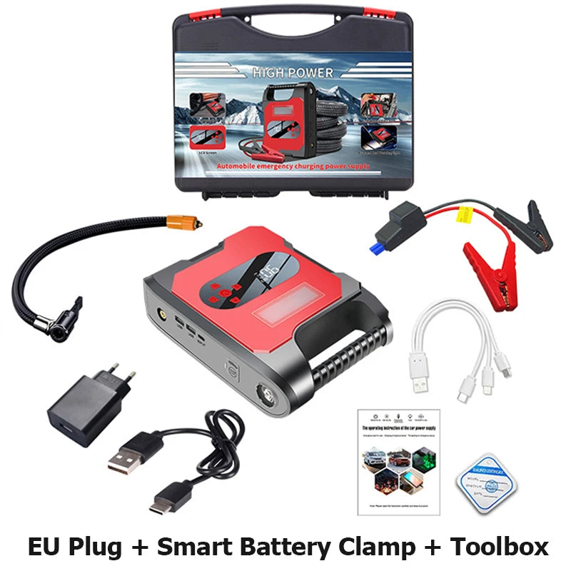 Arrancador De Vehículos Para Emergencias 4 Funciones En 1