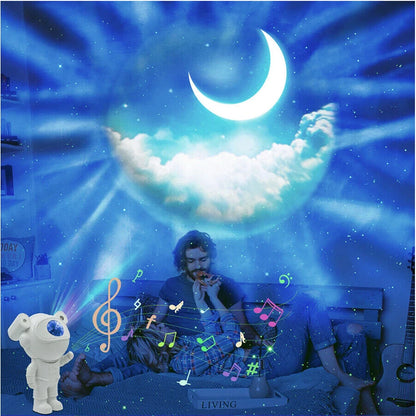 Nuevo Proyector Astronauta Con Auroras-Estrellas Y Nuevo Efecto Con Luna