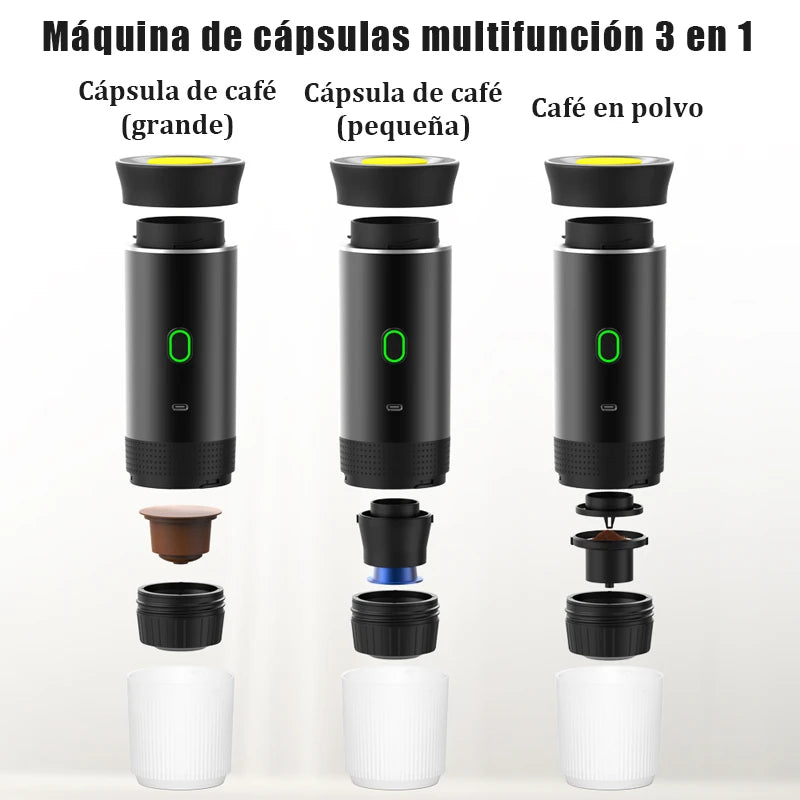 Cafetera 12v Portátil De Batería 3en1
