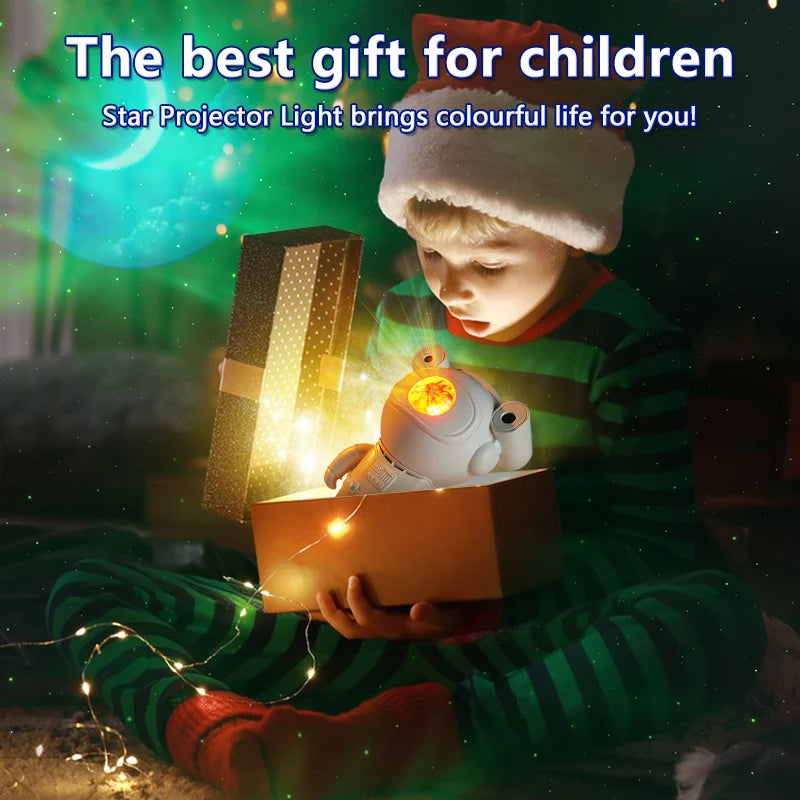 Nuevo Proyector Astronauta Con Auroras-Estrellas Y Nuevo Efecto Con Luna