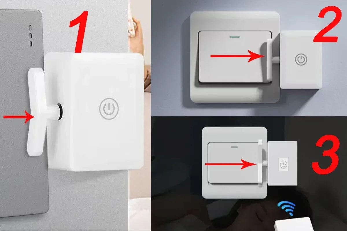 Interruptor Automático Inalámbrico Inteligente – Control Remoto y USB Recargable