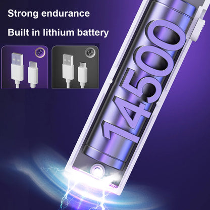 Raqueta Eléctrica Mata Mosquitos 2 en 1 con Lámpara UV y USB Recargable