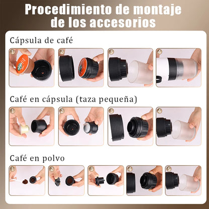 Cafetera 12v Portátil De Batería 3en1