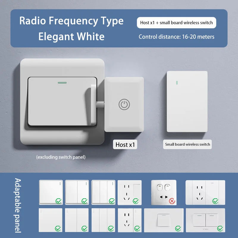 Interruptor Automático Inalámbrico Inteligente – Control Remoto y USB Recargable