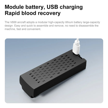 Dron Mini Rc V666 WiFi 8K HD con Doble Cámara