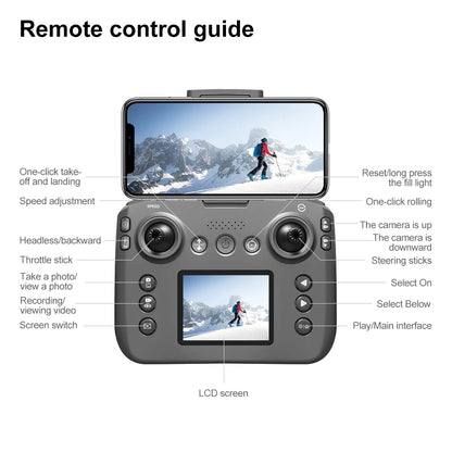 Dron Mini Rc V666 WiFi 8K HD con Doble Cámara